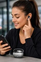 Lenovo Thinkplus Bluetooth Kulaklık Akıllı Anc Tws 5.4 Kablosuz Kulaklık LP51 Pro Gri