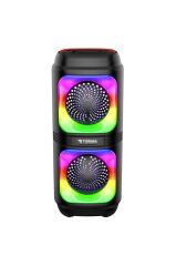 Bluetooth Hoparlör Rgb Işıklı TWS Destekli Speaker D19 Siyah