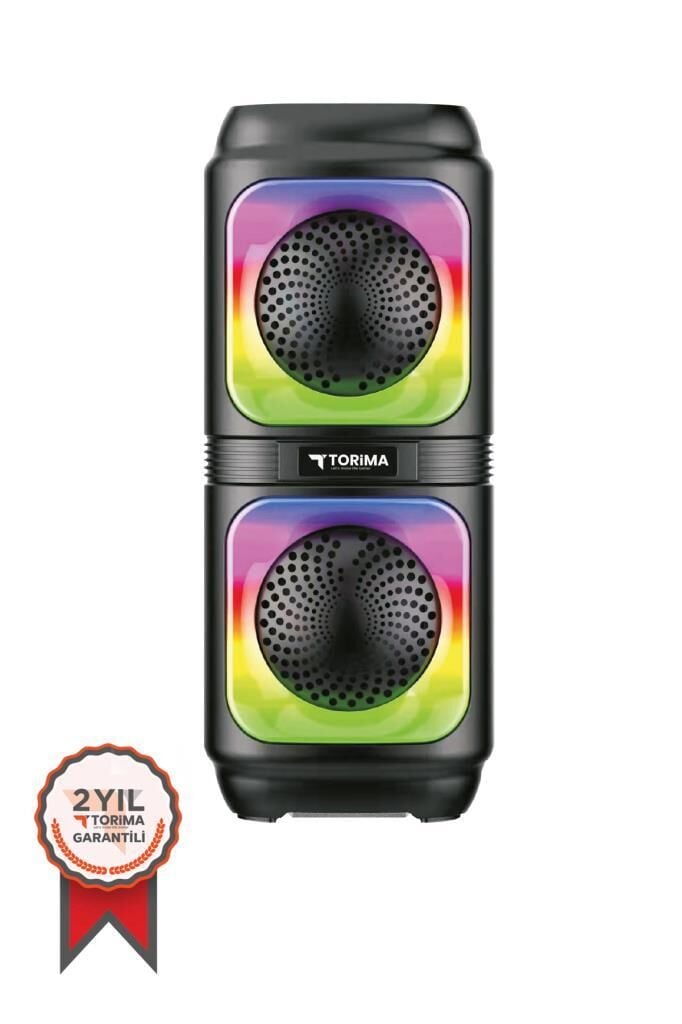 Bluetooth Hoparlör Rgb Işıklı TWS Destekli Speaker D19 Siyah