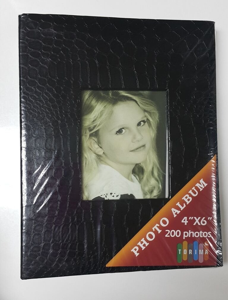 4X6 (10X15) 200'lük Fotoğraf Albüm Siyah