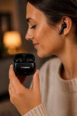Bluetooth Kulaklık Kulak İçi Kablosuz Kulaklık G90 Siyah