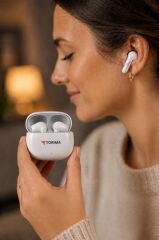 Bluetooth Kulaklık Kulak İçi Kablosuz Kulaklık G90 Beyaz