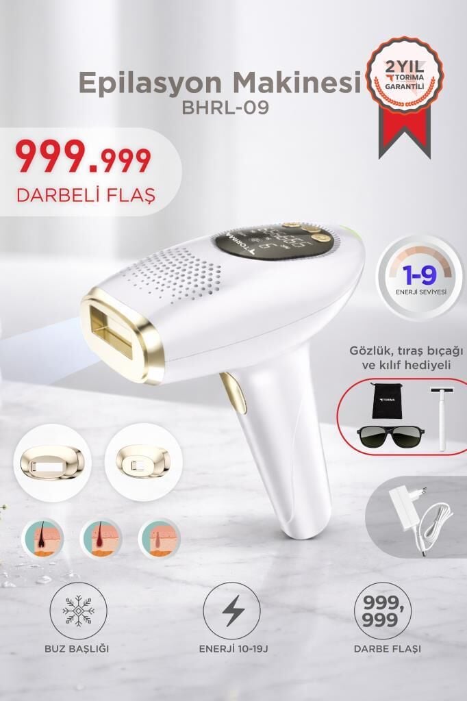 Torima Ipl Buz Başlıklı Lazer Epilasyon 999.999 Atım Dokunmatik Ekran Vücut Lazer Cihazı