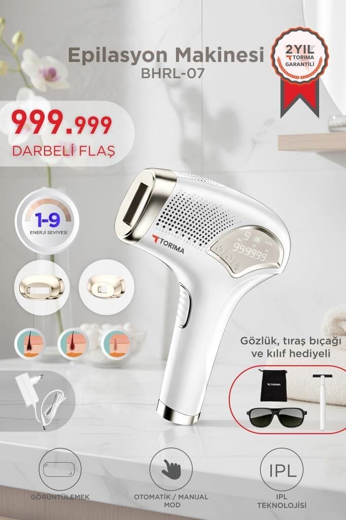 Torima Ipl Buz Başlıklı Lazer Epilasyon 999.999 Atım Dokunmatik Ekran Vücut Lazer Cihazı