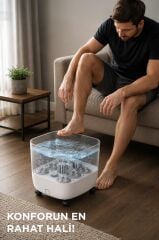 Lenovo N3 CF618 Akıllı Sulu Ayak Masaj Cihazı Isıtmalı Ayak Banyo Kovası Beyaz