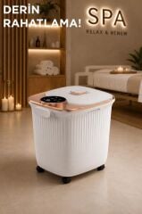 Lenovo N3 CF668 Akıllı Sulu Ayak Masaj Cihazı Isıtmalı Ayak Banyo Kovası Beyaz