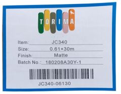 Torima JC340 Cotton Polyester Canvas Matte 380gr 0.61x30 Metre