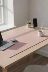 Gaming Oyuncu Klavye Fare Altlığı Kaymaz Taban Büyük Mouse Pad PU BK 1000*450MM Pembe