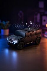 Bluetooth Hoparlör Araba Tasarımlı USB TWS FM Destekli Speaker D48 Siyah