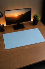 Gaming Oyuncu Klavye Fare Altlığı Kaymaz Taban Büyük Mouse Pad PU BL 800*400MM Mavi