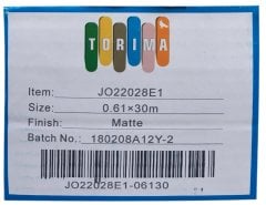 Torima JO22028E1 Polyester Canvas Matte 280gr 0.61x30 Metre