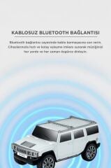Bluetooth Hoparlör Araba Tasarımlı USB TWS FM Destekli Speaker D48 Beyaz