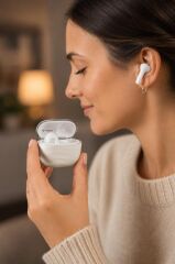 Bluetooth Kulaklık Kulak İçi Kablosuz Kulaklık G04 Bej