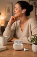 Bluetooth Kulaklık Kulak İçi Kablosuz Kulaklık G04 Bej