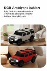 Bluetooth Hoparlör Araba Tasarımlı USB TWS FM Destekli Speaker D48 Kamuflaj