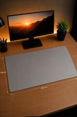 Gaming Oyuncu Klavye Fare Altlığı Kaymaz Taban Büyük Mouse Pad PU GR 1200*600MM Gri