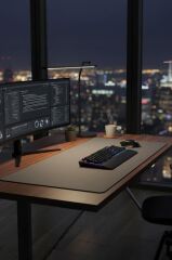 Gaming Oyuncu Klavye Fare Altlığı Kaymaz Taban Büyük Mouse Pad PU GR 1200*600MM Gri