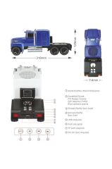 Bluetooth Hoparlör Tır Tasarımlı FM AUX USB Destekli Speaker D50 Siyah