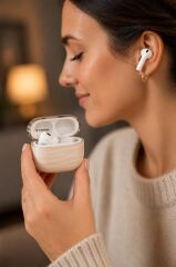 Bluetooth Kulaklık Kulak İçi Kablosuz Kulaklık G03 Bej