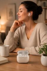 Bluetooth Kulaklık Kulak İçi Kablosuz Kulaklık G03 Bej