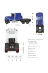 Bluetooth Hoparlör Tır Tasarımlı FM AUX USB Destekli Speaker D50 Beyaz