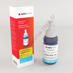 Agfaphoto T6735 İnkjet Mürekkep Light Cyan(Açık Mavi)