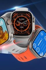 Torima Gs8+ Watch 8 Ultra 49mm Türkçe Siri Nfc Gps Özellikli Akıllı Saat 2.02 Inc Siyah