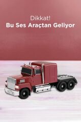 Bluetooth Hoparlör Tır Tasarımlı FM AUX USB Destekli Speaker D50 Kırmızı