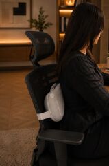 Lenovo Şarjlı Masaj Cihazı Akıllı Masaj Yastığı Sırt ve Bel Masaj Cihazı N3 Mini Gri