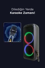 Torima BTS-2175 Bluetooth 5.3 Kablosuz Hoparlör – 2x5W Çift Hoparlör, FM Radyo, AUX, TF Kart, USB, 1200mAh Pil