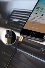 Şarj Kablosu Audio Stereo 3.5 Aux Kablo XF09 Siyah