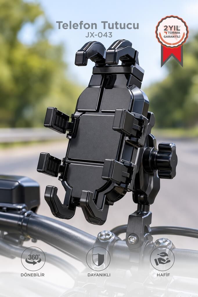 Torima Siyah JX-043 Car Holder Araç Içi ve Bisiklet Telefon Tutucu