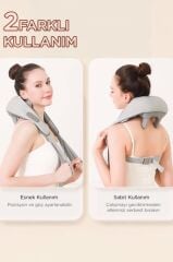 Şarjlı Masaj Cihazı İnsan Eli Hissi Veren Boyun Sırt ve Bacak Masaj Cihazı VNB01 Gri