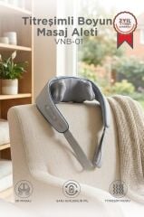 Şarjlı Masaj Cihazı İnsan Eli Hissi Veren Boyun Sırt ve Bacak Masaj Cihazı VNB01 Gri