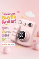 Dijital Fotoğraf Makineleri Çocuk Termal Resim Kağıt Baskılı Yazıcı Kamera Video Makinesi A29 Pembe