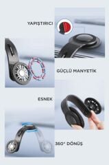 Telefon Tutucu 360 Derece Güçlü Manyetik Sarsıntı Önler Araç İçi Oto Aksesuarları JX057 Siyah