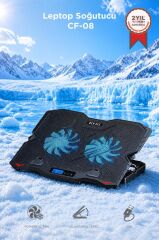 Laptop Soğutucu Ayarlanabilir Dizüstü Bilgisayar Soğutma Fanı CF08 Siyah