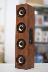 Torima KTS1108 Ahşap Bluetooth Hoparlör | 4 Hoparlör | AUX USB TF Kart Girişli Kablosuz Speaker