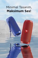 Torima D47 Kırmızı Bluetooth Hoparlör Kablosuz Taşınabilir Ses Bombası TWS, USB, TF Kart, 1200 mah