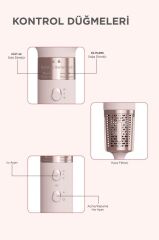 Saç Şekillendirme ve Kurutma Seti 7in1 Hava Üflemeli Fön Makinesi Airwrap Compact THD01 Pembe