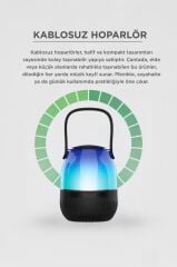 Torima Bluetooth Hoparlör Led Işıklı Taşınabilir Speaker D22 Siyah