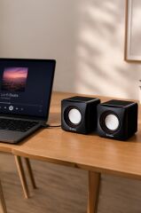 Hoparlör Bilgisayar Laptop Kablolu Speaker D17 Siyah