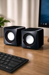 Hoparlör Bilgisayar Laptop Kablolu Speaker D17 Siyah