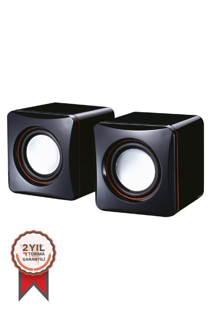 Hoparlör Bilgisayar Laptop Kablolu Speaker D17 Siyah