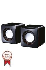 Hoparlör Bilgisayar Laptop Kablolu Speaker D17 Siyah
