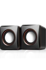Hoparlör Bilgisayar Laptop Kablolu Speaker D17 Siyah