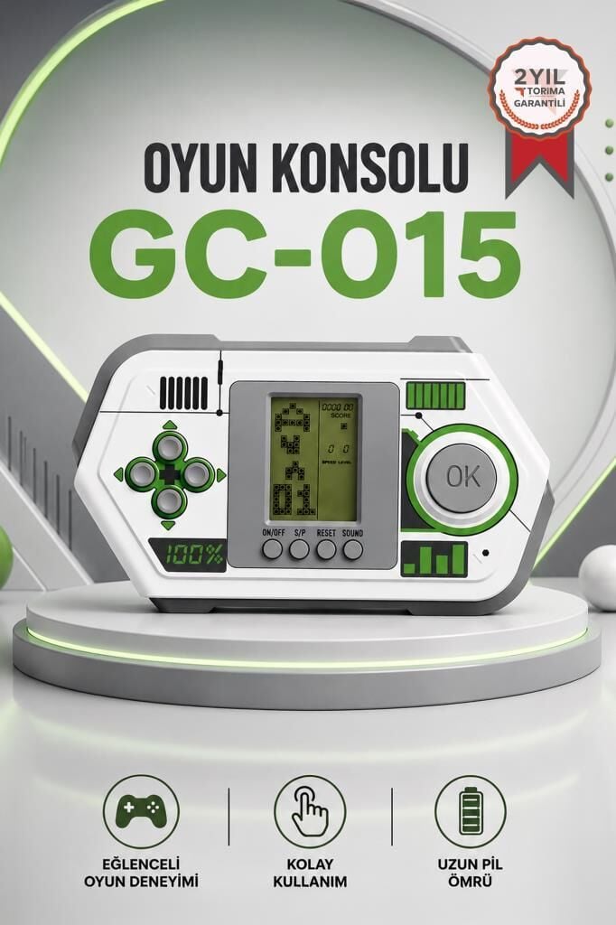 Oyun Kolu Atari Joystick Tetris Gameboy GC015 Beyaz