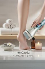 Ayak Bakım Törpüsü Su Geçirmez Led Ekranlı Turbo Modlu Törpü BCM 1138T Beyaz
