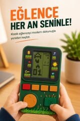 Oyun Kolu Atari Joystick Tetris Gameboy GC017 Yeşil
