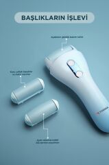 Ayak Bakım Törpüsü Su Geçirmez Led Ekranlı Turbo Modlu Törpü BCM 1138T Beyaz